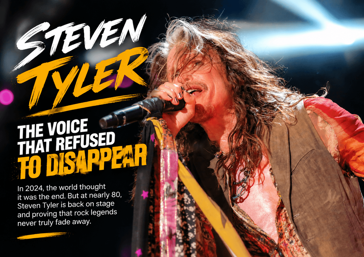 Steven Tyler: The Voice That Refused to Disappear — How a Rock Legend Found a New Chapter After Saying Goodbye to the…
